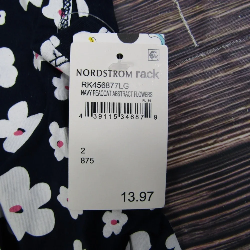 Harper Canyon NEW Baby Size 2 Black White Floral T‎ Shirt Top Cute